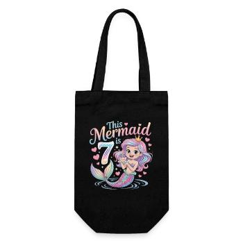 Sirène 7e ans - Sac à bouteille - noir - Devant