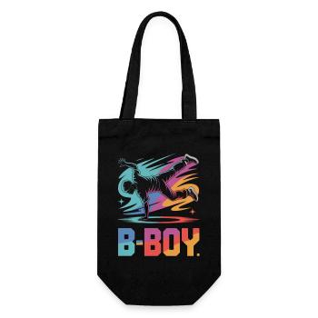 B-Boy Breakdance Streetstyle Breakdancer - Gift Bag for Bottles - black - Front