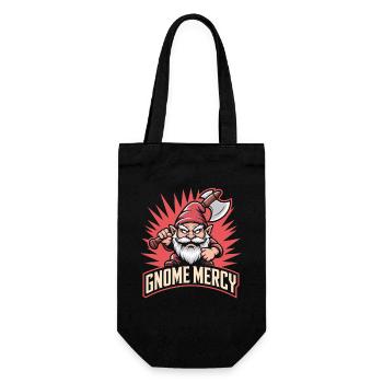 Evil Gnome, Dark Gnome, Goth Gnome, Funny Gnome - Gift Bag for Bottles - black - Front