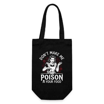 Kitchen Humor Shirt for Women - Gift Bag for Bottles - black - Front