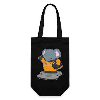 Elephant Astronaut Space - Gift Bag for Bottles - black - Front