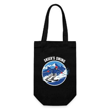 Logo de l’Alpenpiste Skier’s Swing - Sac à bouteille - noir - Devant