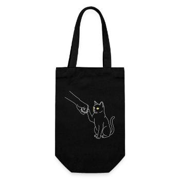 Chemise pour chats pour les amoureux des chats - Sac à bouteille - noir - Devant