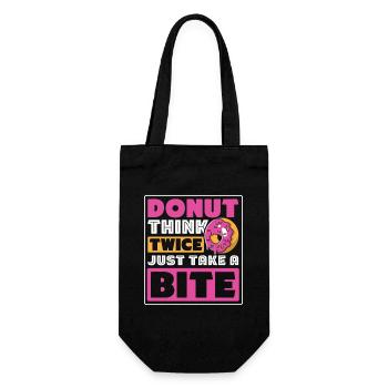 Restauration rapide en donuts - Sac à bouteille - noir - Devant