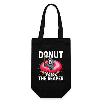Donut fast food - Gift Bag for Bottles - black - Front