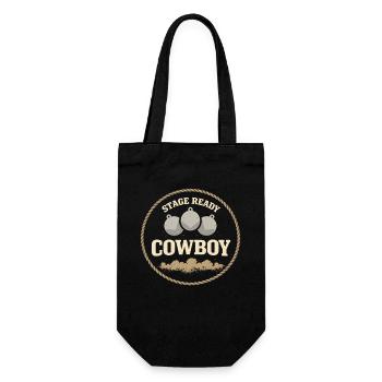 Cowboy-action-shooter. Cowboy-action-shooter - Geschenkbeutel für Flaschen - Schwarz - Vorne