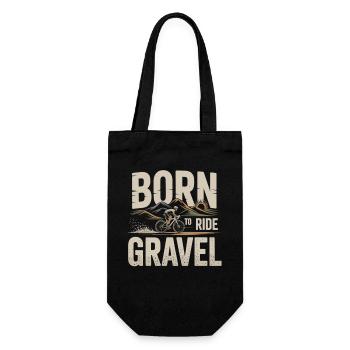 Born to Ride Gravel – Gravel Bike - Gift Bag for Bottles - black - Front