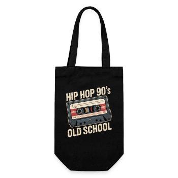 Hip Hop 90s Old School Cassette - Gift Bag for Bottles - black - Front