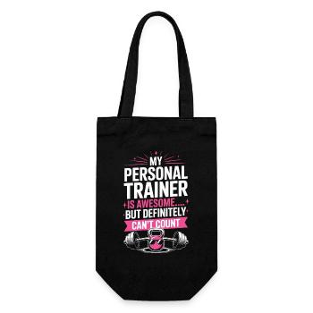 Fitnessstudio, Fitness - Geschenkbeutel für Flaschen - Schwarz - Vorne