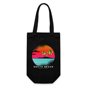 South Beach Sunset Miami - Sac à bouteille - noir - Devant