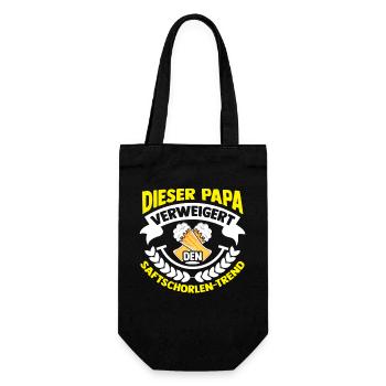 Beer Father Father's Day Dad - Gift Bag for Bottles - black - Front