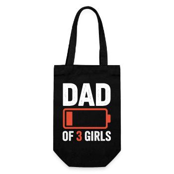 Papa de 3 filles Battery Pride - Sac à bouteille - noir - Devant