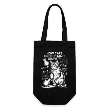 Dictions de chats de physique Blague de maths Cadeau de physique - Sac à bouteille - noir - Devant