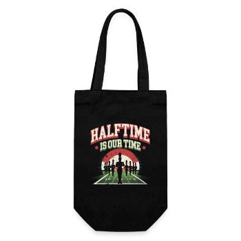 Spielmannszug Blaskapelle Halftime Is Our Time - Geschenkbeutel für Flaschen - Schwarz - Vorne