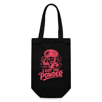 I got the Powder | Puder Pinsel Make up Heldin - Geschenkbeutel für Flaschen - Schwarz - Vorne