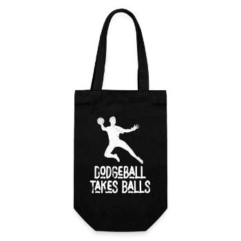 Dodgeball Takes Balls - Gift Bag for Bottles - black - Front