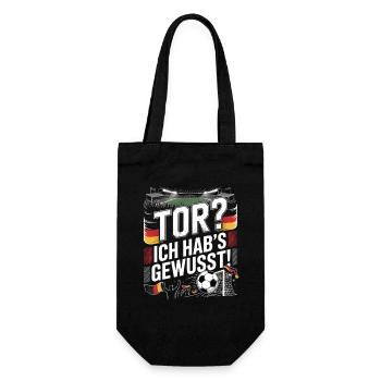 Goal? I knew it! Football Fan - Gift Bag for Bottles - black - Front
