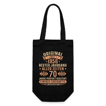 70e anniversaire 1956 cadeau Vintage Legend - Sac à bouteille - noir - Devant
