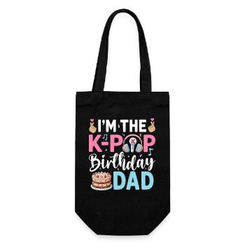 Je suis le papa d’anniversaire de la K-Pop - Sac à bouteille - noir - Devant