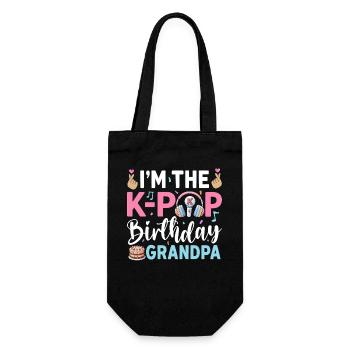 I'm The K-Pop Birthday Grandpa - Gift Bag for Bottles - black - Front