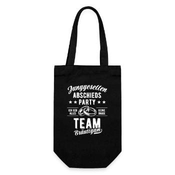 Enterrement de vie de garçon | Marié d’équipe - Sac à bouteille - noir - Devant