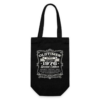 Cadeau pour le 50e anniversaire : mari voiture vintage mars 1976 - Sac à bouteille - noir - Devant