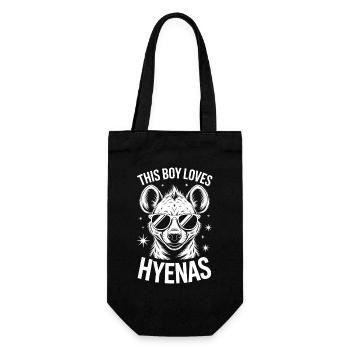 Paroles de la hyène Hyène Drôle de cadeau de hyène - Sac à bouteille - noir - Devant
