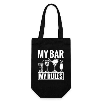 Propriétaire de pub, barman, serveuse de cocktails, barman, bar - Sac à bouteille - noir - Devant