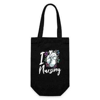 Nurse Hospital Nurse Gift - Gift Bag for Bottles - black - Front