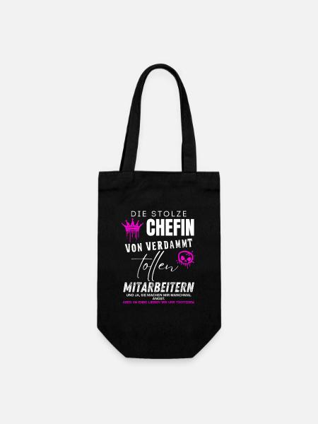 Stolze Chefin von verdammt tollen Mitarbeitern - Gift Bag for Bottles - black