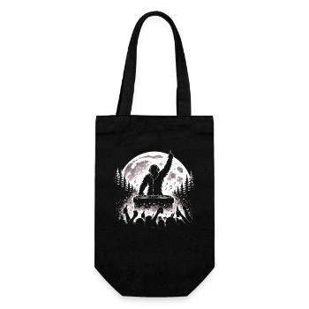 Bigfoot DJ - Geschenkbeutel für Flaschen - Schwarz - Vorne