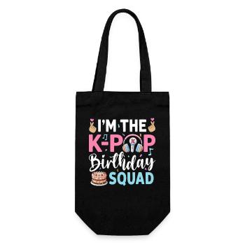 Je suis l’équipe d’anniversaire K-Pop - Sac à bouteille - noir - Devant