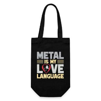 Anesthesiologist Metal My Love Anesthesia - Geschenkbeutel für Flaschen - Schwarz - Vorne