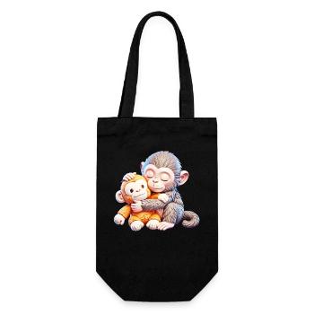 Cuddle Monkeys Embrace - Gift Bag for Bottles - black - Front