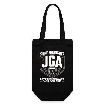 Special operation bachelor party – Last mission before marriage - Gift Bag for Bottles - black - Front