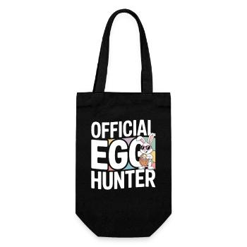 Official Egg Hunter Osterhase Ostern Humor - Geschenkbeutel für Flaschen - Schwarz - Vorne