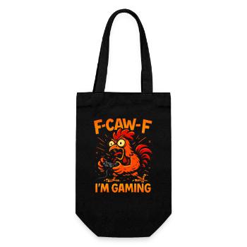 F-Caw-F I'm Gaming Humor Funny - Gift Bag for Bottles - black - Front