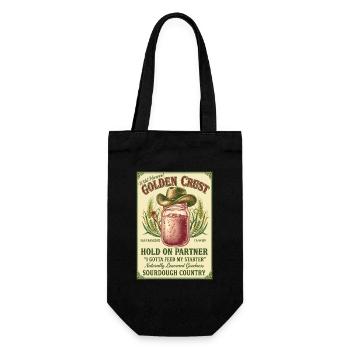 Sourdough Bread Baking Baker Sourdough Starter Jar - Gift Bag for Bottles - black - Front