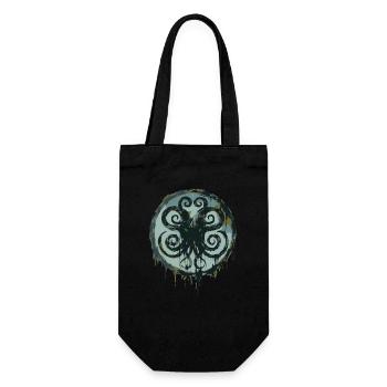 Cthulhu Symbol Lovecraft Cosmic Horror - Gift Bag for Bottles - black - Front