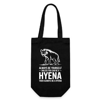 Paroles de la hyène Hyène Drôle de cadeau de hyène - Sac à bouteille - noir - Devant