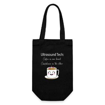 Ultraschalltechniker Ultraschall Techniker - Geschenkbeutel für Flaschen - Schwarz - Vorne