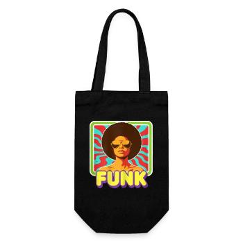 Funk Afro Soul des années 70 Rétro Vintage Groovy Style - Sac à bouteille - noir - Devant