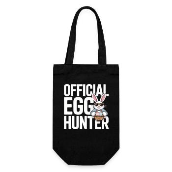 Official Egg Hunter Osterhase Ostern Humor - Geschenkbeutel für Flaschen - Schwarz - Vorne