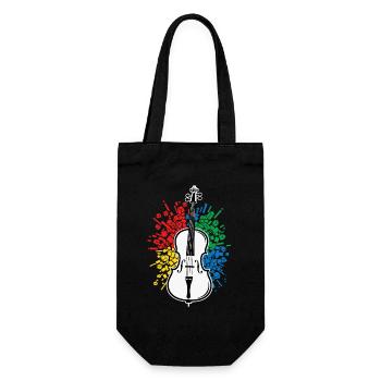 Résumé de la musique du violoncelliste - Sac à bouteille - noir - Devant