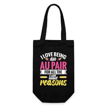  Au Pair Worker Appreciation Nanny Babysitter Au - Gift Bag for Bottles - black - Front