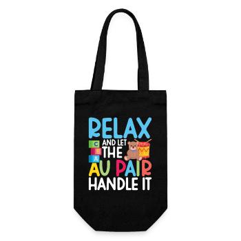 Au Pair Must Haves Babysitter Appreciation Nanny - Gift Bag for Bottles - black - Front