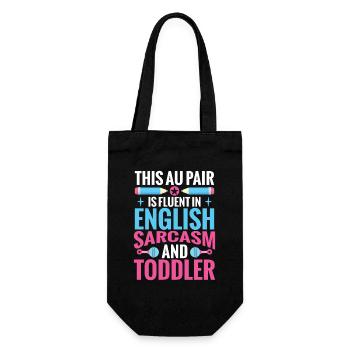  Au Pair Worker Nanny Babysitter Family Au Pair - Gift Bag for Bottles - black - Front