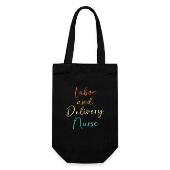 Midwife Obgyn Obstetrics - Gift Bag for Bottles - black - Front