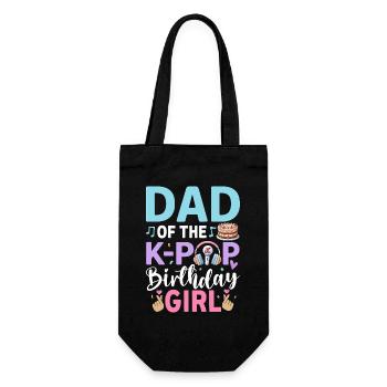 Dad Of The K-Pop Birthday Girl - Gift Bag for Bottles - black - Front