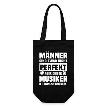 Musiker - Geschenkbeutel für Flaschen - Schwarz - Vorne